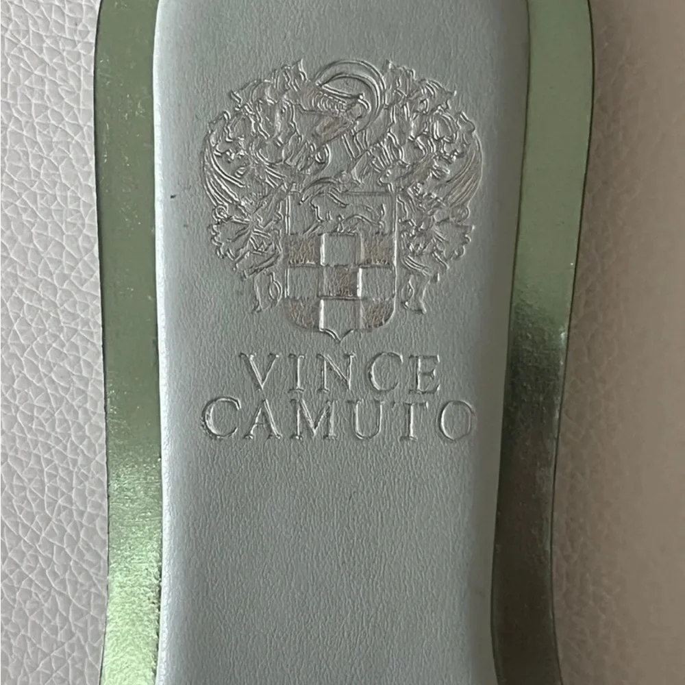 Vince Camuto Belmiya Metallic Beaded Braided Sandal In Mint Green Pistachio NWT - Picture 2 of 11